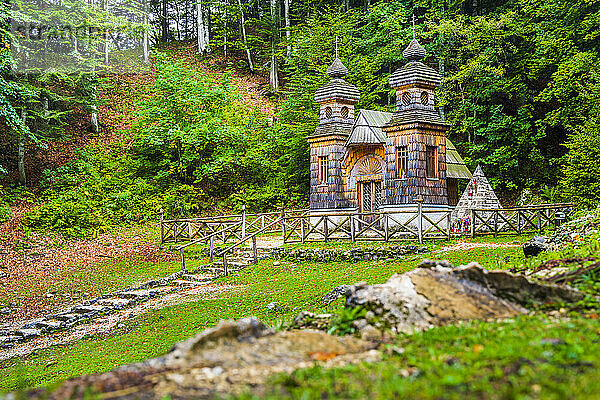 Slowenien  Russische Kapelle am Vrsic-Pass