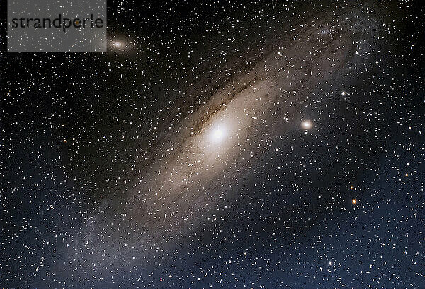 Andromeda-Galaxie und Sternbild Andromeda
