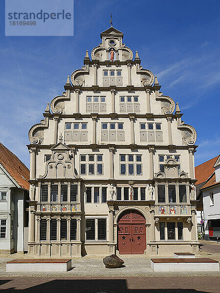 Deutschland  Nordrhein-Westfalen  Lemgo  Fassade des historischen Hexenburgermeisterhaus-Museums