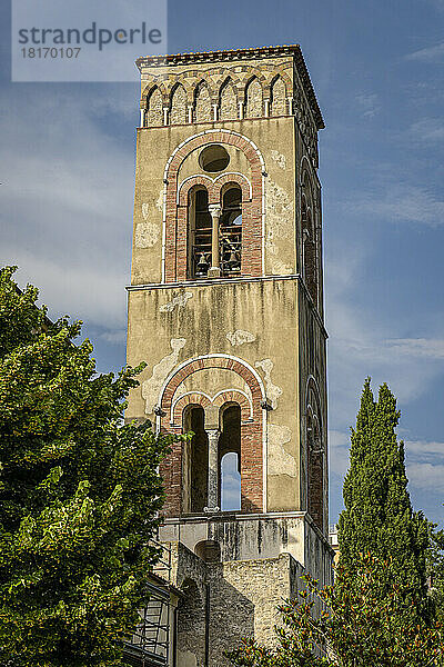 Turm der Villa Cimbrone an der Amalfiküste; Ravello  Salerno  Italien