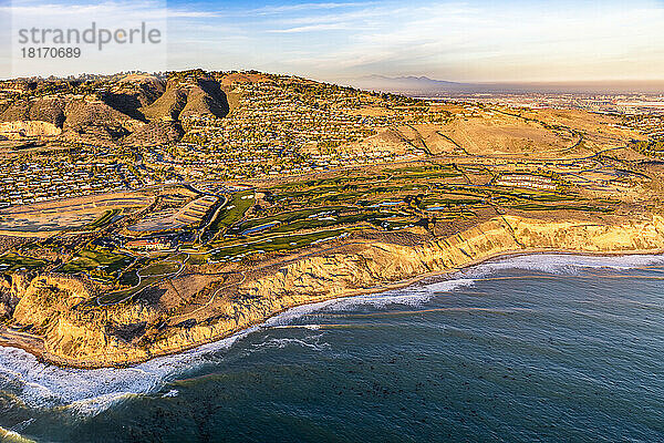 Luxus-Golfplatz am Wasser in Rancho Palos Verdes  Kalifornien  USA; Rancho Palos Verdes  Kalifornien  Vereinigte Staaten von Amerika