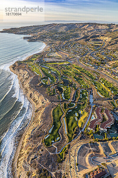 Luxus-Golfplatz am Wasser in Rancho Palos Verdes  Kalifornien  USA; Rancho Palos Verdes  Kalifornien  Vereinigte Staaten von Amerika