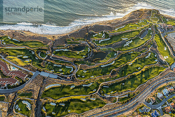 Luxus-Golfplatz am Wasser in Rancho Palos Verdes  Kalifornien  USA; Rancho Palos Verdes  Kalifornien  Vereinigte Staaten von Amerika