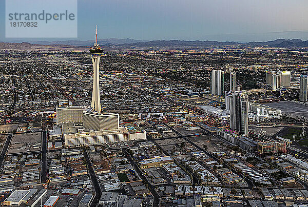 Landmark Hotel und Casino Tower in Las Vegas  Nevada  USA; Las Vegas  Nevada  Vereinigte Staaten von Amerika