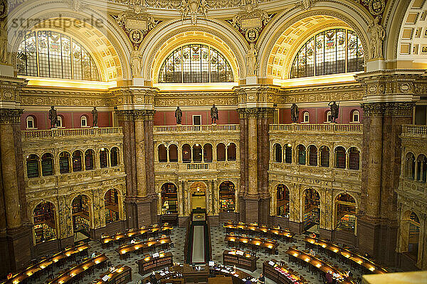 Die Bibliothek des Kongresses in Washington  District of Columbia  USA; Washington  District of Columbia  Vereinigte Staaten von Amerika