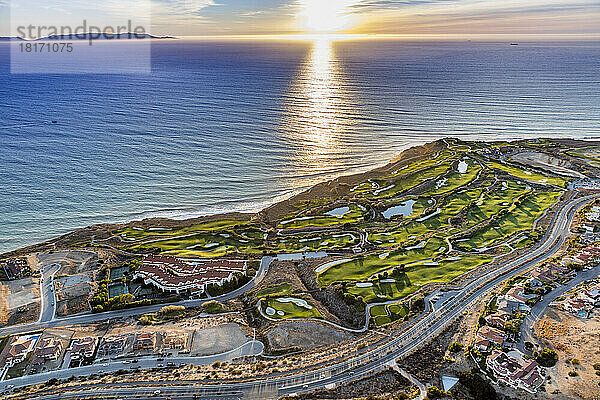 Luxus-Golfplatz am Wasser in Rancho Palos Verdes  Kalifornien  USA; Rancho Palos Verdes  Kalifornien  Vereinigte Staaten von Amerika