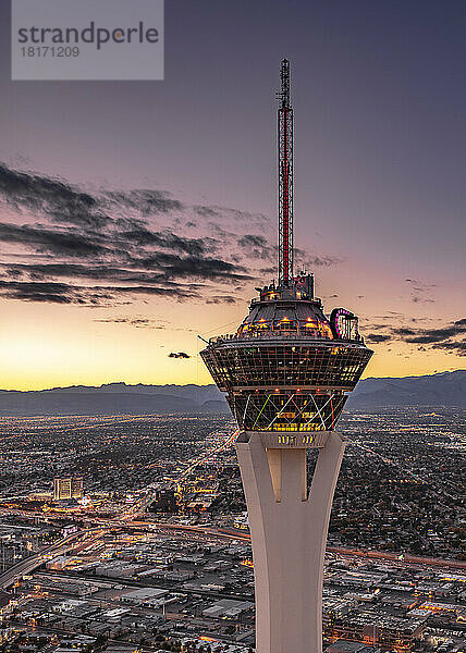 Landmark Hotel und Casino Tower in Las Vegas  Nevada  USA; Las Vegas  Nevada  Vereinigte Staaten von Amerika