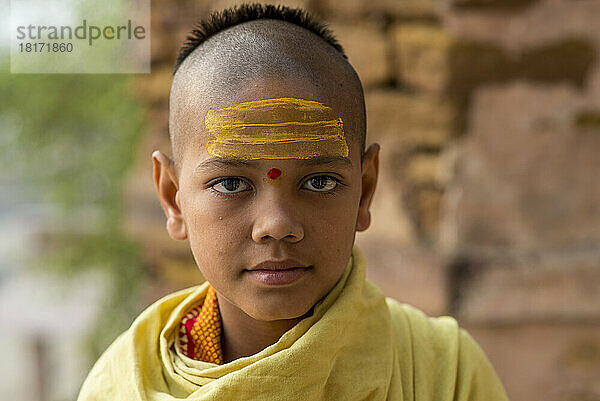 Junge brahmanische Studentin; Varanasi  Indien