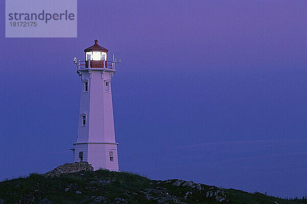 Leuchtturm  Louisbourg  Nova Scotia  Kanada