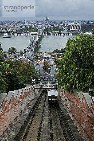 Budapester Burgberg-Standseilbahn  Burgberg  Budapest  Ungarn