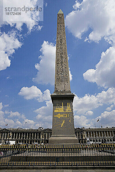 Obelisk am Place de la Concorde  Paris  Frankreich