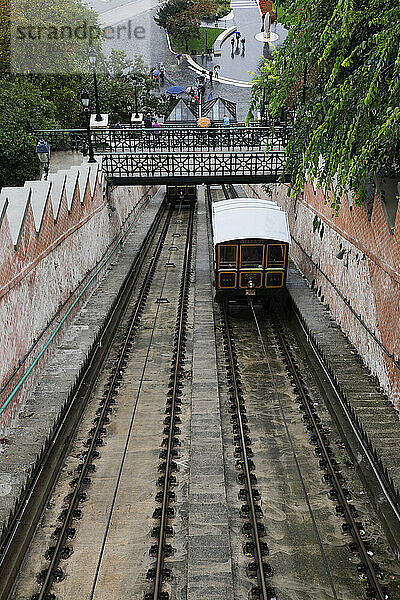 Budapester Burgberg-Standseilbahn  Burgberg  Budapest  Ungarn