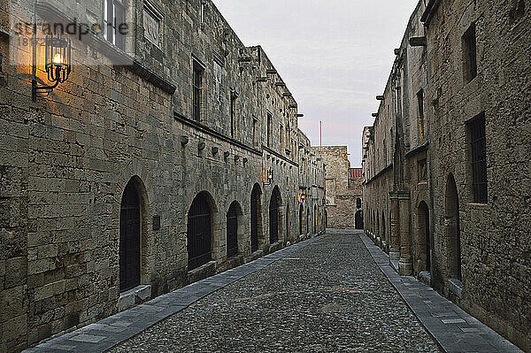 Allee der Ritter  Altstadt  Rhodos-Stadt  Rhodos  Dodekanes  Ägäis  Griechenland  Europa