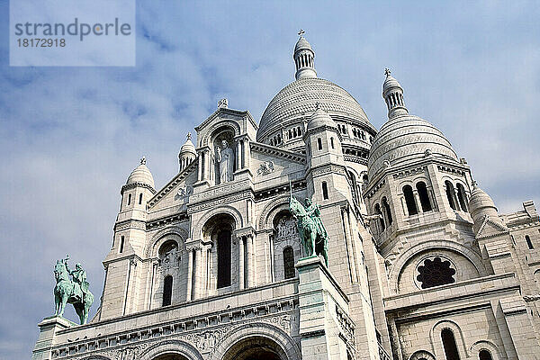 Basilika Sacré-Coeur  Montmartre  Paris  Ile de France  Frankreich