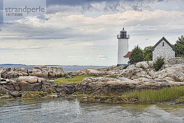 Annisquam Harbour Light  Wigwam Point  Gloucester  Cape Ann  Massachusetts  USA