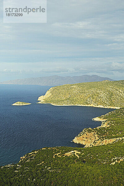 Küste bei Monolithos und Ägäis  Rhodos  Dodekanes  Ägäis  Griechenland  Europa