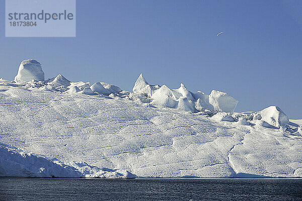 Eisberge am Ilulissat-Eisfjord  Ilulissat  Eisfjord  Diskobucht  Qaasuitsup  Grönland  Polarregionen  Arktis