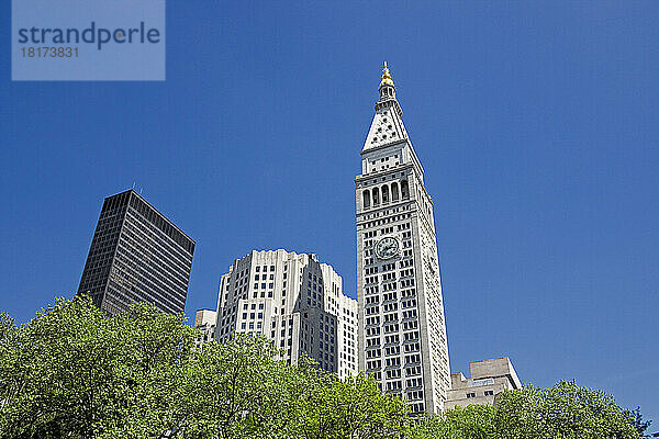 Blick auf den Met Life Tower vom Madison Square Park  New York City  New York  USA