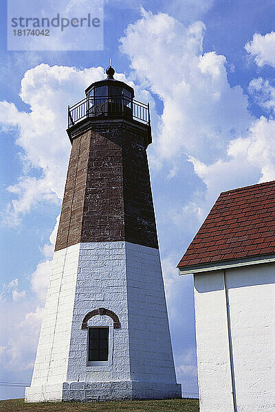 Point Judith Leuchtturm  Narragansett  Rhode Island  USA