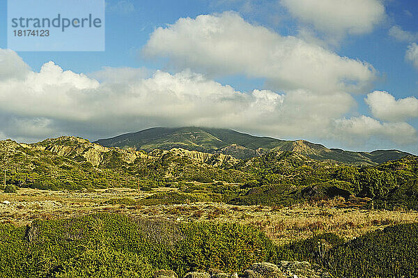 Blick auf den Berg Skiadi  Rhodos  Dodekanes  Ägäis  Griechenland  Europa