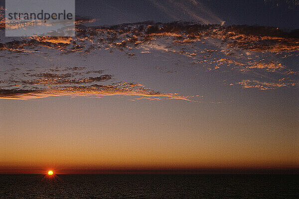 Sonnenuntergang  Cape Tryon Prince Edward Island  Kanada