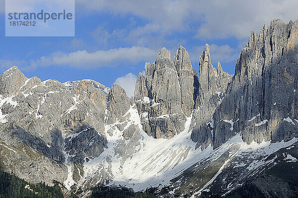 Gipfel des Rosengartens (Catinaccio-Gruppe)  Vajolet-Türme  Trentino-Südtirol  Südtirol  Dolomiten  Italien