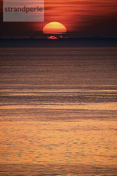 Sonnenuntergang  Grand Manan Island  New Brunswick  Kanada