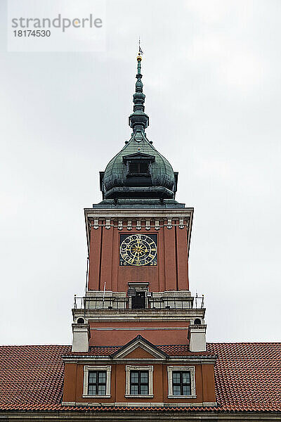 Uhrturm des Königsschlosses  Stare Miasto  Warschau  Polen