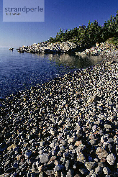 Überblick über Shoreline  Grand Manan Island  New Brunswick  Kanada