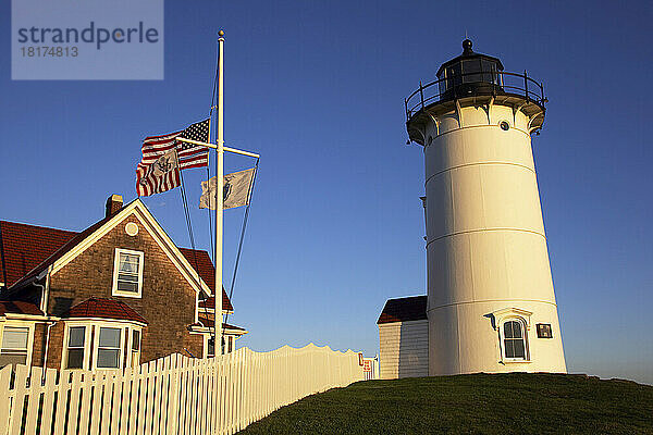 Nobska Leuchtturm  Woods Hole  Falmouth  Cape Cod  Massachusetts  USA