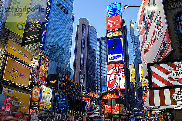 Times Square  New York City  New York  USA