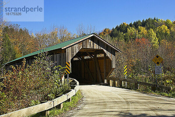 Überdachte Brücke  Jeffersonville  Vermont  USA