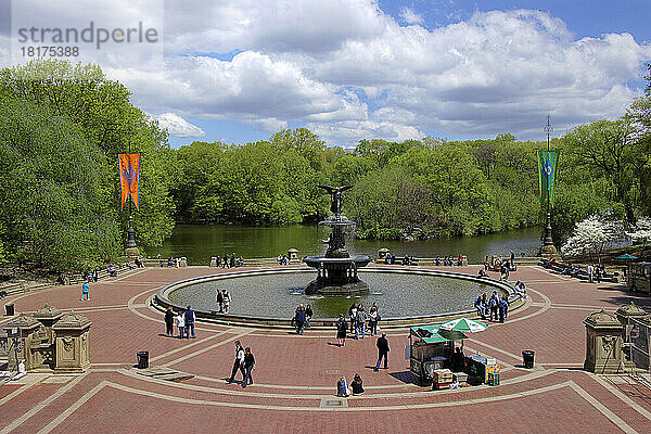 Bethesda-Brunnen  Central Park  NYC  New York  USA