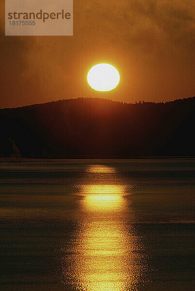 Sonnenaufgang  Belleisle Bay  New Brunswick  Kanada