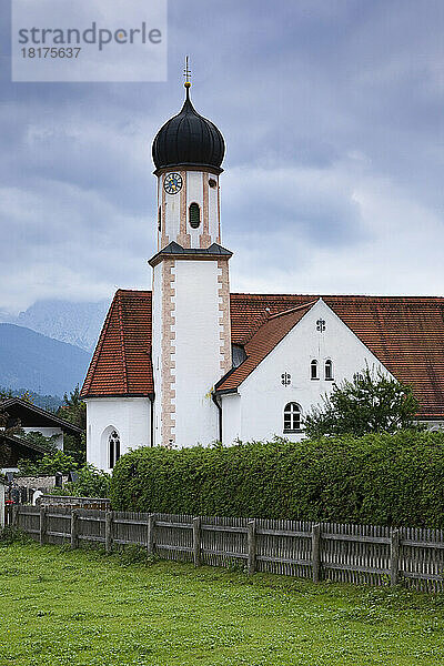 St.-Jakobs-Kirche  Wallgau  Bayern  Deutschland