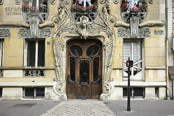 Jugendstilarchitektur  Paris  Frankreich