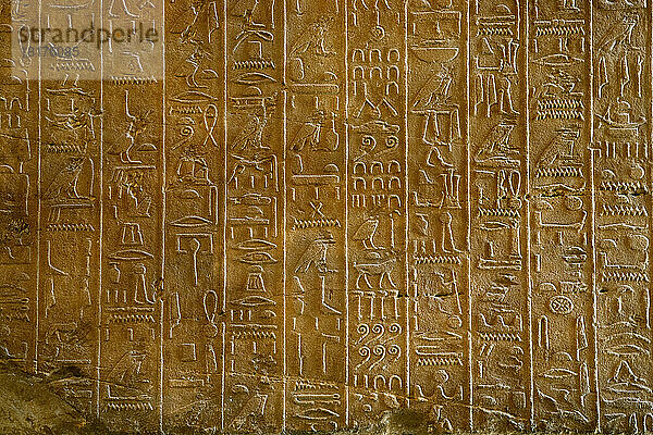 Ägyptische Hieroglyphen  Louvre  Paris  Ile de France  Frankreich