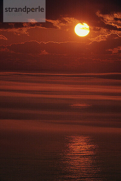 Sonnenuntergang  Grand Manan Island  New Brunswick  Kanada