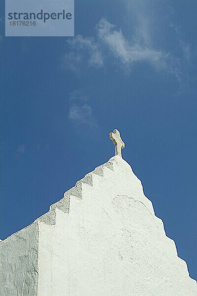 Außenansicht der Kirche  Mykonos-Stadt  Mykonos  Kykladen  Griechenland