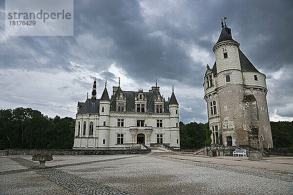 Chateau de Chenonceau  Chenonceaux  Indre-et-Loire  Loiretal  Frankreich