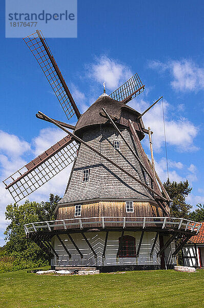 Windmühle  Kerteminde  Insel Fünen  Dänemark