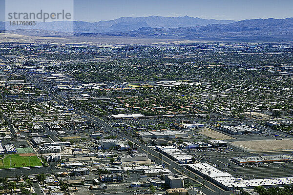 Luftaufnahme von Las Vegas  Las Vegas  Nevada  USA