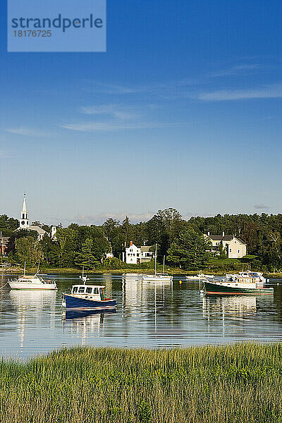 Hafen  Damariscotta  Lincoln County  Maine  USA