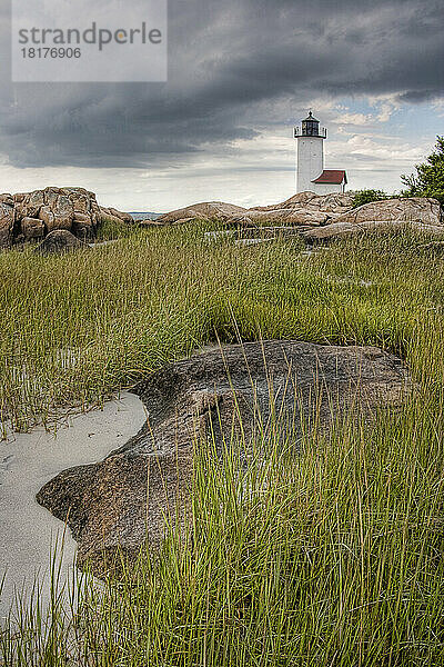 Annisquam Harbour Light  Wigwam Point  Gloucester  Cape Ann  Massachusetts  USA