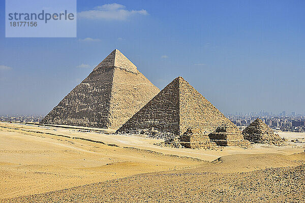 Pyramiden von Gizeh  Gizeh  Kairo  Ägypten  Afrika