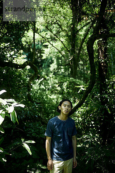 Japaner im Wald