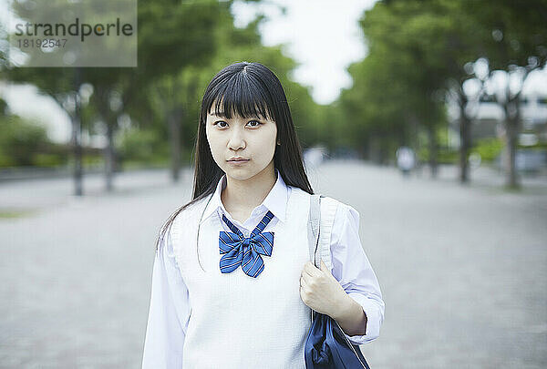 Japanisches Highschool-Mädchen