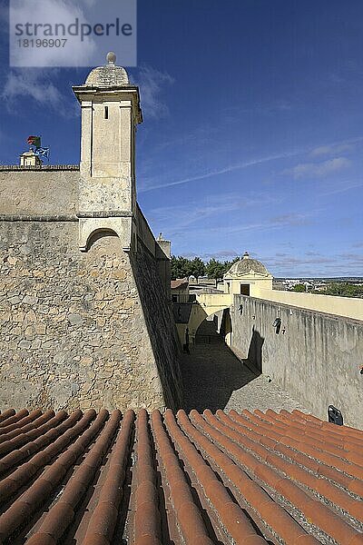 Festung Saint Lucy oder Saint Luzia aus dem 17. Jahrhundert  Elvas  Alentejo  Portugal  Europa