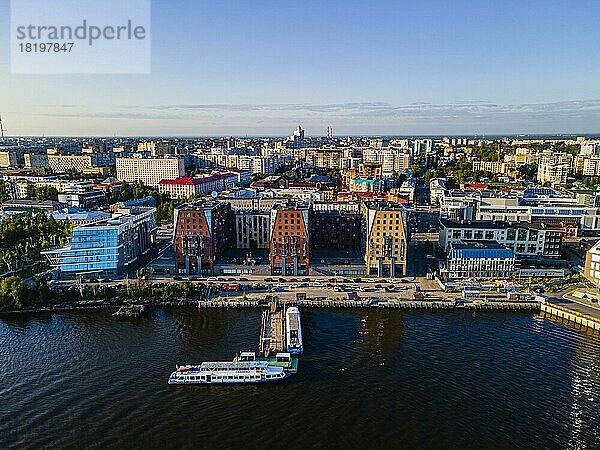 Luftaufnahme von Archangelsk  Russland  Europa