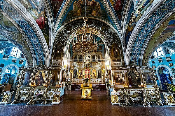 Innenraum der Pfarrei des Heiligen Erlösers  Minusinsk  Region Krasnojarsk  Russland  Europa